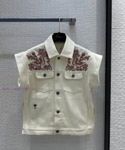 Highly Recommended 🤞 BW63797 Dior 24 Early Spring New Product Silhouette Denim Vest Vessel Ruyi 8xhjbktr