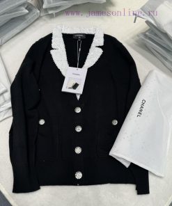Qi Code Open Grab No Refund No ExchangeZW53317 Chanel Contrasting Lapel Knit CardiganUpdate Tim t1pqkdk9