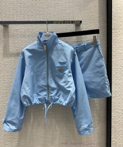 BT65356 Prada 24 Spring/Summer New Product Lightweight Nylon Fabric Jacket Set Sweet Cool Spicy lt14i0ew