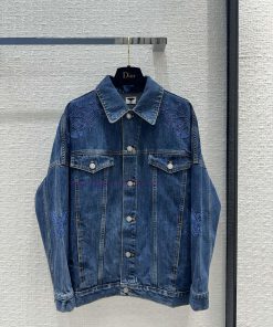 High End 🤞 BW65357 Dior 24 Early Spring New Silhouette Denim Jacket Jacket Vessel Ru Yi Butterf c51tzmln