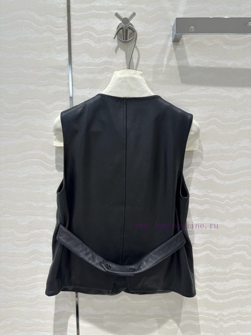 ️ High End AW70720 Row Style Chic And Handsome High-end Leather Vest With A Top-notch 100% Impo y65afb93 - Image 9