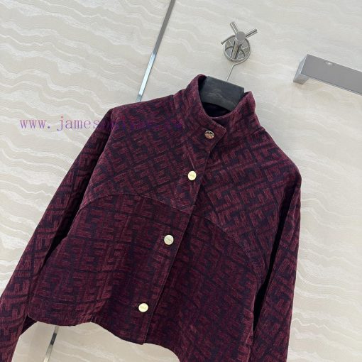 Top Selling Recommendation: AW71017 FF Floral Jacket Small Jacket Shoulder Down Stand Up Collar s04ewlzz - Image 3