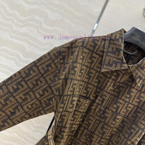 Hot Selling Recommendation: AW71016 FF Vintage Jacket With A Small Lapel And Split Design On Bo jgsbf3u6 - Image 4