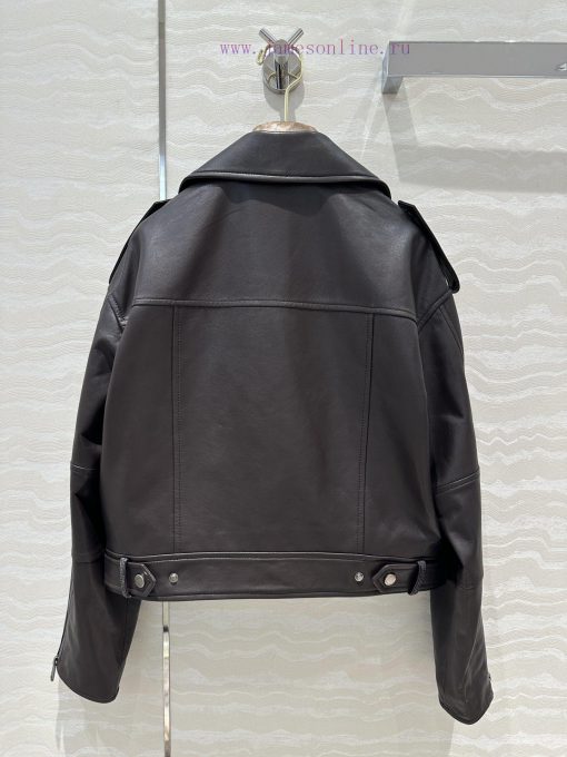 ️ Quality Control Must Enter AW69873 BC Angra Outfit ️ Red Coffee Color Leather Jacket Jacket I kc85nkav - Image 9