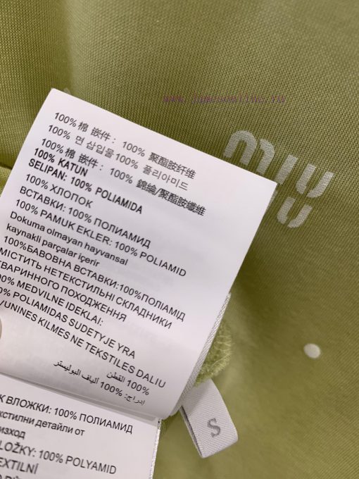 ZT57318 Miumi * 24SS Spring/Summer New Product Lightweight Logo Wave Dot Printed Sunscreen Base vsot1exe - Image 10