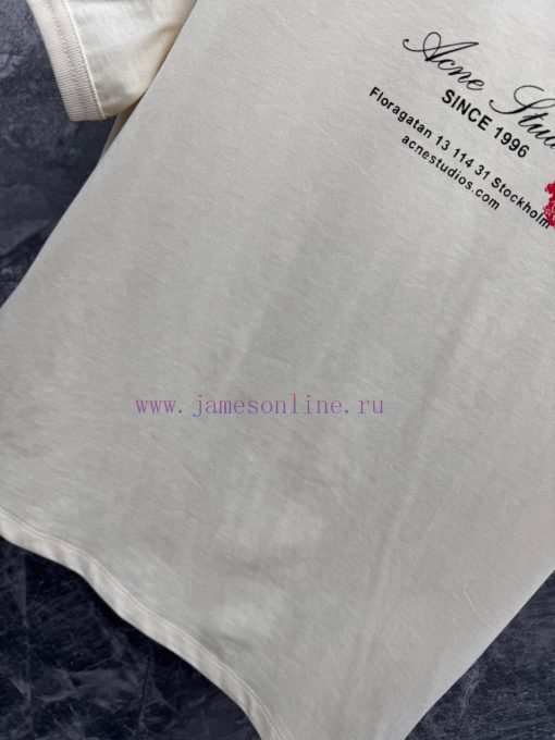 TT58054 Acid Stud * 25Ss Early Spring New Lip Print Logo Printed Casual Short Sleeved T-shirt 丨 dsb7rfnf - Image 5