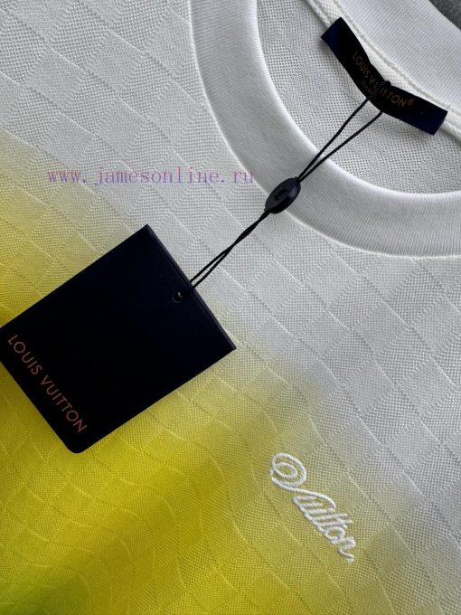 TT58055 Louis Vuitton 24Fw Autumn/Winter New Tie Dyeing Gradient Short Sleeve Round Neck T-shir bxnxop08 - Image 6