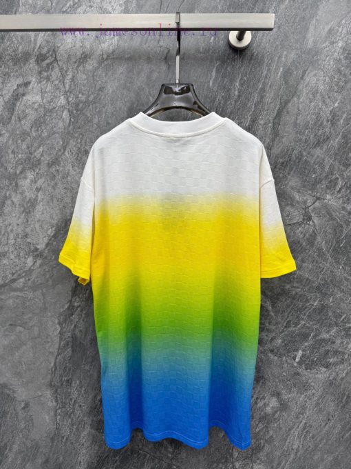 TT58055 Louis Vuitton 24Fw Autumn/Winter New Tie Dyeing Gradient Short Sleeve Round Neck T-shir bxnxop08 - Image 8