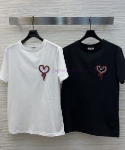 CT75285 Chanel 25 Early Spring New Collection Zodiac Snake Diamond Decorative Combination T-shi l2h97vi7