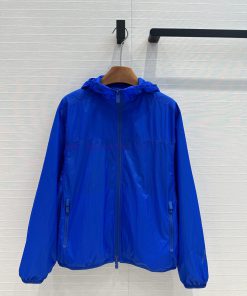 New Spring And Summer Product BW68862 Equestrian Knight Logo Nylon Casual Jacket Classic Hooded f83ajm1e