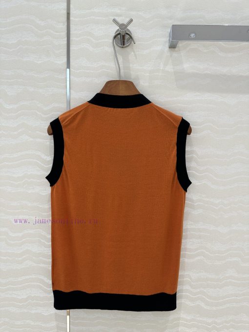 AT75301 H Majia 25s Spring/Summer New Product Coaching Remix Series Printed Wool Tank Top Impor tb3cz4br - Image 10