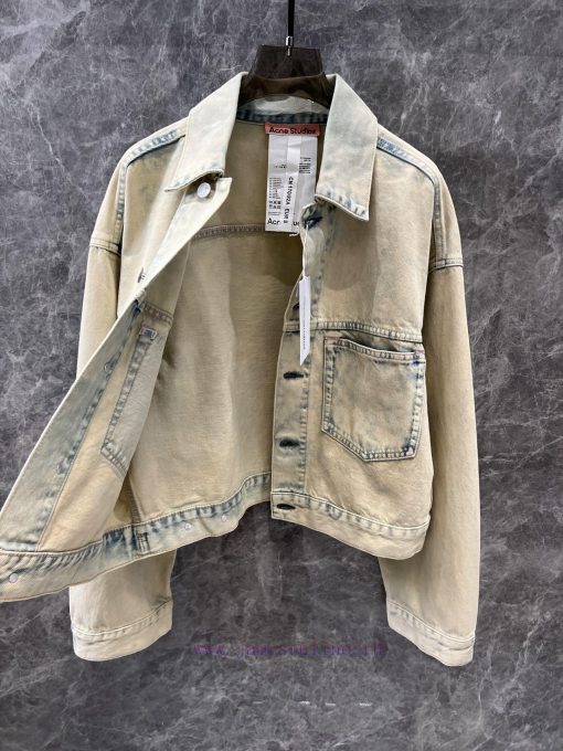 ZW60197 Acid Studios 25Ss Early Spring New Retro Vintage Denim Jacket Jacket 丨 Produced With YB ite91q0v - Image 3