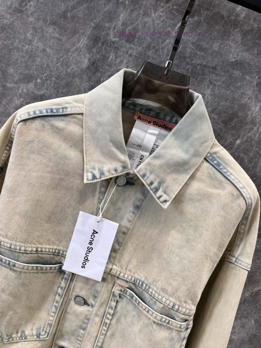 ZW60197 Acid Studios 25Ss Early Spring New Retro Vintage Denim Jacket Jacket 丨 Produced With YB ite91q0v - Image 5