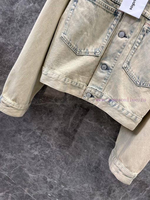 ZW60197 Acid Studios 25Ss Early Spring New Retro Vintage Denim Jacket Jacket 丨 Produced With YB ite91q0v - Image 7