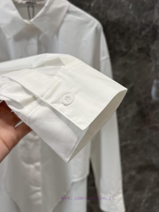 ZC60198 Loewe 25Ss Early Spring New Irregular Loose Version Shirt | Produced Loose Version With 7c8xa2lg - Image 8