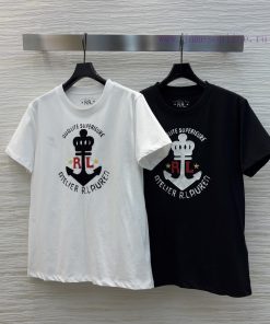 CT75311 Ralph Lauren Embroidered Ship Anchor T-shirt - A Simple And Basic Single Item Top Featu neqp1nm8
