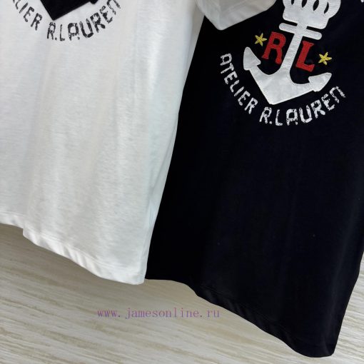 CT75311 Ralph Lauren Embroidered Ship Anchor T-shirt - A Simple And Basic Single Item Top Featu neqp1nm8 - Image 8