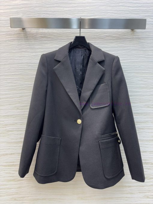 CW75318 Louis Vuitton 25 Early Spring New Collection Solid Color Slim Fit Suit Jacket With A Su g1fk3ktq - Image 2