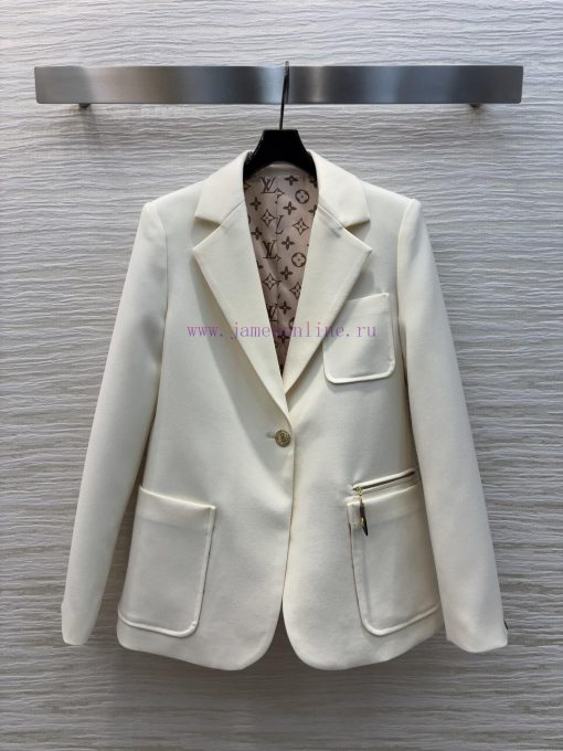 CW75318 Louis Vuitton 25 Early Spring New Collection Solid Color Slim Fit Suit Jacket With A Su zyc0szzp - Image 2