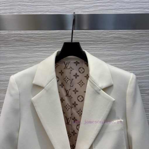 CW75318 Louis Vuitton 25 Early Spring New Collection Solid Color Slim Fit Suit Jacket With A Su zyc0szzp - Image 3