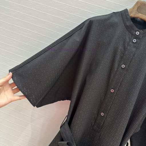 BL75326 He * M è S New Product H Dark Pattern Jacquard New Chinese Style Small Stand Up Collar vj4u04je - Image 5