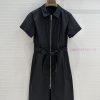 BL75327 He * M è S New Product H Dark Pattern Jacquard Small Lapel Zipper Dress Positioned With kqz6054o