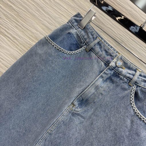 CB75363 Chanel 25 Spring/Summer Wave Line Decoration Long Denim Half Skirt Is A Must-have For C 8o6vzcjm - Image 4