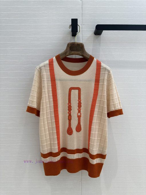 Highly Recommend The BT75370 H Smart Outfit A 25s Spring/summer New Product Embroidered Rope Kn ktips1no - Image 2