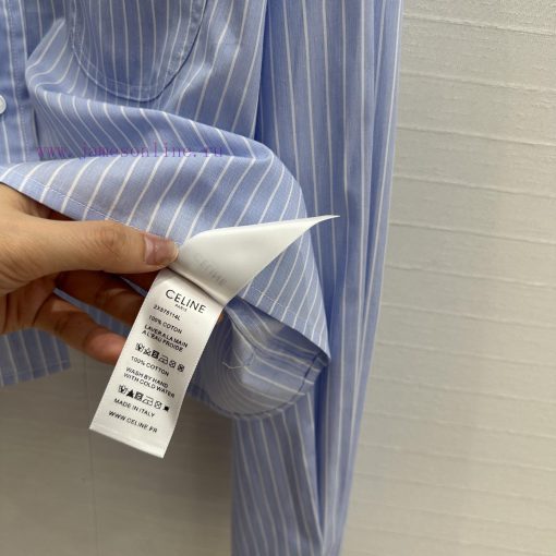 BC75369 Cel * 25 Early Spring New Product Fine Striped Short Shirt Retro Art Style Small Short kd817au9 - Image 8