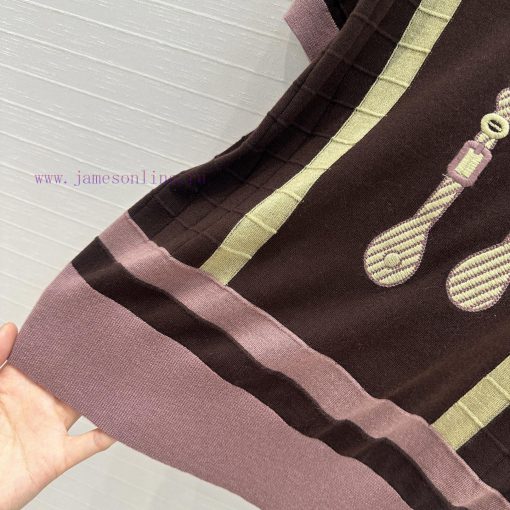 Highly Recommend The BT75370 H Smart Outfit A 25s Spring/summer New Product Embroidered Rope Kn fwj210j9 - Image 6