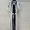 AL73916 Hermes 25s Early Spring New Product Kaftan Split Dress Coaching Deja Vu Pattern Positio 5bja7x6b