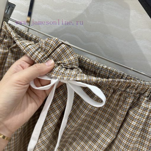 AB73921 Miu Miu Girls' Dressing Intelligent Molecular Academy Style Fine Plaid Flower Bud Fluff iqze3ash - Image 8