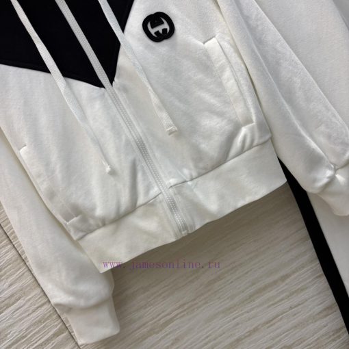 CT75382 Gucci 25 Early Spring New Collection Casual Sports Set With Contrasting Color And Zippe ng6a62p2 - Image 7