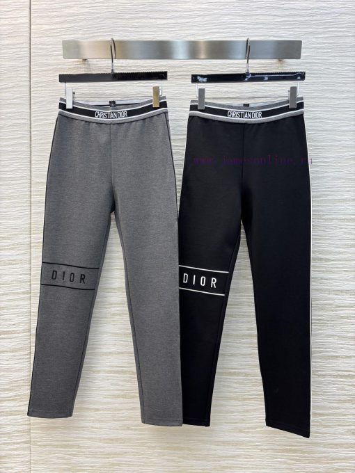 CK75385 Dior 25 New Style Elastic Waist Logo Ribbon Bottom Pants With Ribbon Splicing Bottom Pa 7wszj2ki