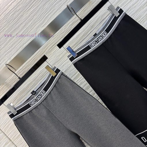 CK75385 Dior 25 New Style Elastic Waist Logo Ribbon Bottom Pants With Ribbon Splicing Bottom Pa 7wszj2ki - Image 5