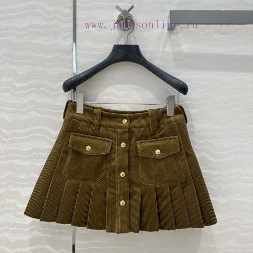 AB73299 Miu Miu Girls' Dressing Intelligence Molecular Academy Wind Light Core Velvet Folded Ha bafsocqx - Image 2