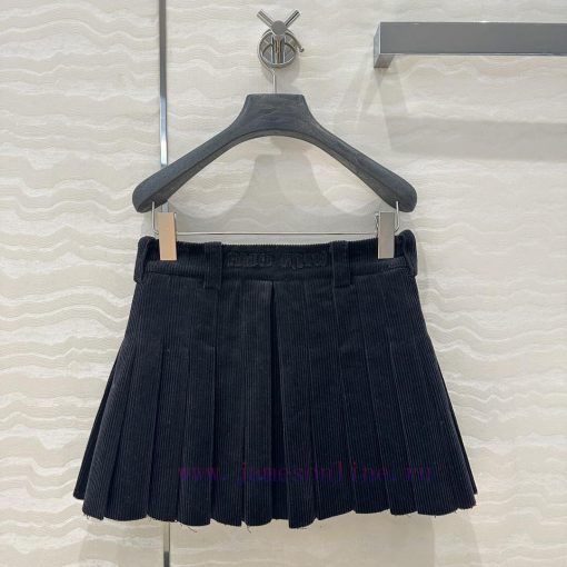 AB73299 Miu Miu Girls' Dressing Intelligence Molecular Academy Wind Light Core Velvet Folded Ha v62v4n05 - Image 9