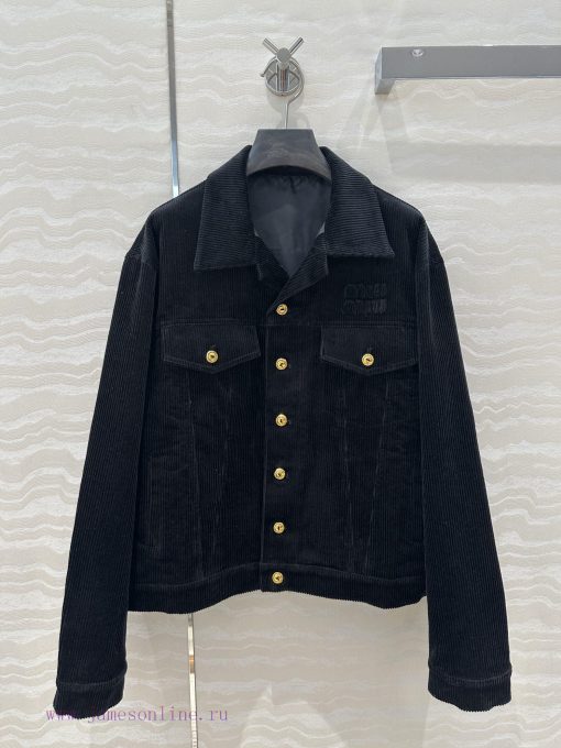 AW73300 Miu Miu Girls' Dress Up Intelligent Molecular Academy Wind Light Core Velvet Jacket Wit vpwgzmh8