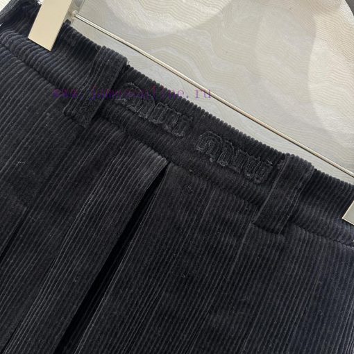 AB73299 Miu Miu Girls' Dressing Intelligence Molecular Academy Wind Light Core Velvet Folded Ha v62v4n05 - Image 10