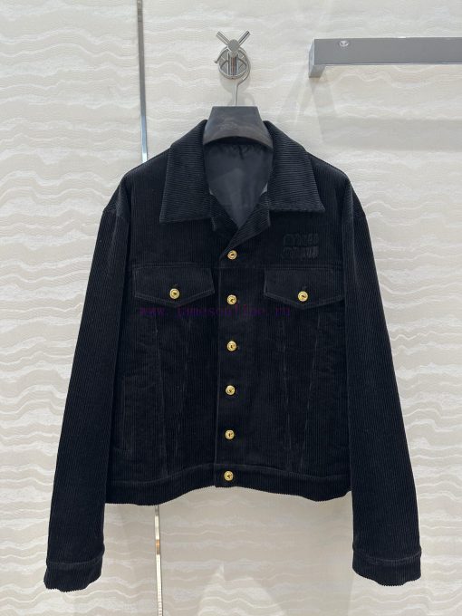 AW73300 Miu Miu Girls' Dress Up Intelligent Molecular Academy Wind Light Core Velvet Jacket Wit vpwgzmh8 - Image 2