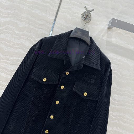 AW73300 Miu Miu Girls' Dress Up Intelligent Molecular Academy Wind Light Core Velvet Jacket Wit vpwgzmh8 - Image 3