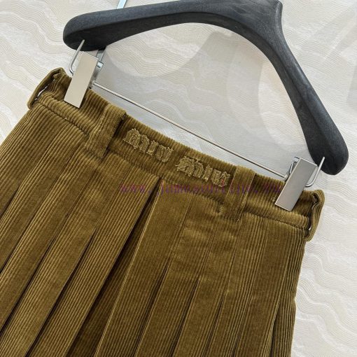 AB73299 Miu Miu Girls' Dressing Intelligence Molecular Academy Wind Light Core Velvet Folded Ha bafsocqx - Image 10