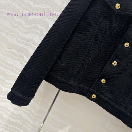 AW73300 Miu Miu Girls' Dress Up Intelligent Molecular Academy Wind Light Core Velvet Jacket Wit vpwgzmh8 - Image 6