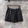 ZK60225 Dior 25Ss Early Spring New Multi Button Decorative Wool Shorts | Produced With Side Zip 2y2h530x