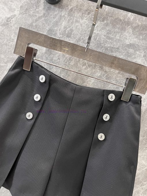 ZK60225 Dior 25Ss Early Spring New Multi Button Decorative Wool Shorts | Produced With Side Zip 2y2h530x - Image 4