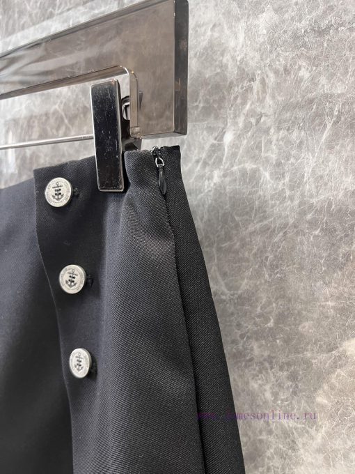 ZK60225 Dior 25Ss Early Spring New Multi Button Decorative Wool Shorts | Produced With Side Zip 2y2h530x - Image 7