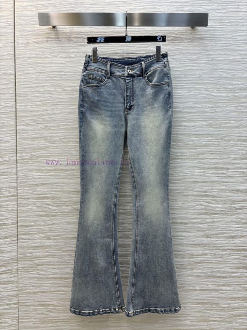 CK75510 Loewe 25SS Classic Pattern Embroidered Micro La Jeans Are Simply A Walking Leg Show Art qhg7d5bn
