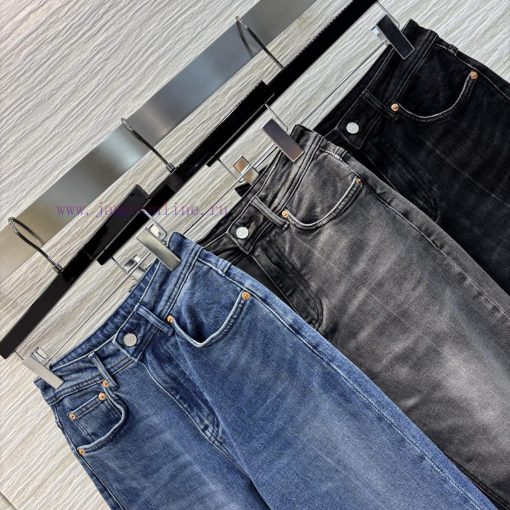 CK75509 Valentino 25 New Style Versatile And Easy To Wear Back Pocket V-Pattern Jeans This Pair aku35b0i - Image 4