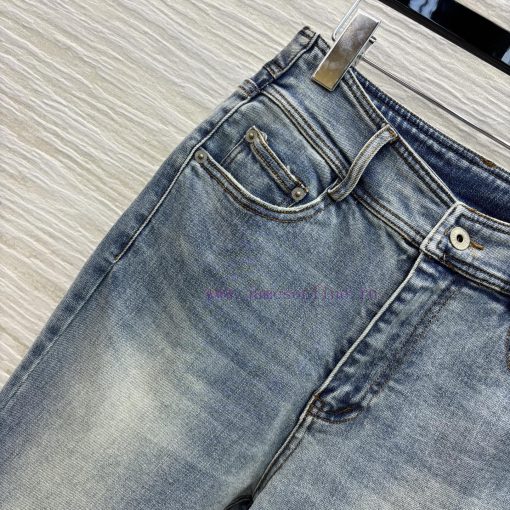 CK75510 Loewe 25SS Classic Pattern Embroidered Micro La Jeans Are Simply A Walking Leg Show Art qhg7d5bn - Image 4