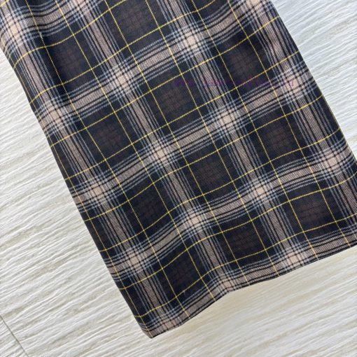 CL75518 Fendi 25 Early Spring Plaid Sleeveless Dress With Simple And Atmospheric Design Instant com31jij - Image 8